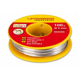 Forrasztó anyag lágyforrasztás 3mm 100g Rothenberger