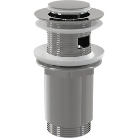   Alca A391 CLICK/CLACK mosdó leeresztő 5/4", túlfolyóval, fémből, kis dugóval