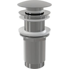   Alca A395 CLICK/CLACK mosdó leeresztő 5/4", túlfolyó nélkül, fémből, nagy króm dugóval