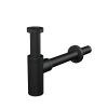 Alcadrain A400BLACK DESIGN mosdószifon DN32, fekete-matt