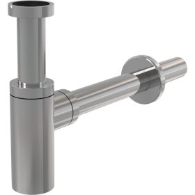 Alca A400 DESIGN mosdószifon, DN32 fém, kerek búraszifon