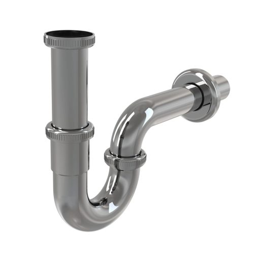 Alcadrain A4320 „U“ alakú mosdószifon DN32, 5/4" hollandi anyával, fém