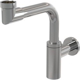   Alca A403 DESIGN mosdószifon DN32 DESIGN, fém, helytakarékos