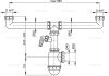 Alcadrain A448P-DN50/40 Szifon kétmedencés mosogatóhoz 6/4" hollandi anyával és csatlakozóval