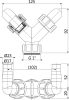 Alca P148Z Dupla csonk G1"/17–23 szelepekkel