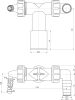 Alca P156Z Dupla csonk DN40/32 / 8–23, visszacsapó szelepekkel