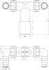Alca P155Z Dupla csonk DN40/32 / 17–23, visszacsapó szelepekkel