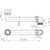 Alca P109 Helytakarékos csatlakozás 6/4"