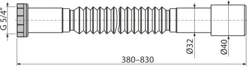 Alca A760 Flexilbilis bekötőcső 5/4"x32/40 fém