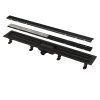 Alcadrain APZ19BLACK-850 zuhanyfolyóka peremmel kétoldalú rácsokhoz