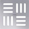 Alca MPV001 Design rács 102×102 mm rozsdamentes-fényes
