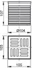 Alca APV0100 Rácstartó elem, rács 105×105 mm szürke APV 1321-hez müa