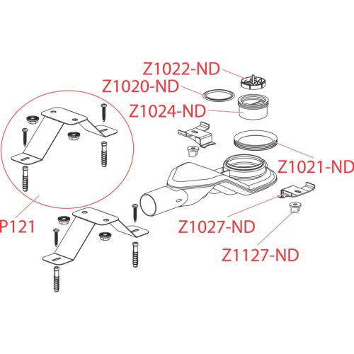Alca APZ-S6 Extra-alacsony szifon DN40 és készlet állítható lábakkal