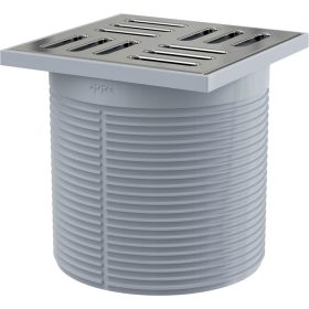   Alca APV0500 Rácstartó elem, rács 105×105 mm rozsdamentes