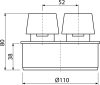 Alca APH110 Légbeszívó szelep DN110