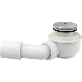 Alca A471CR-50 Zuhanytálca szifon készlet, alacsony, króm