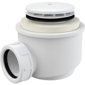Alca A47B-50 Zuhanyszifon sapkával, fehér 50 mm