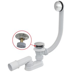 Alca A504CKM CLICK/CLACK kádszifon készlet, fém