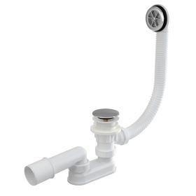 Alca A505CRM CLICK/CLACK kádszifon készlet, króm