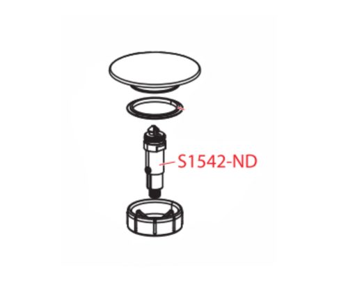 Alca S1542-ND clikk-clakk alkatrész A392C, A504, A507, A465Cleer.szelephez
