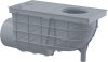 Alcadrain AGV3S Univerzális esővíz elvezető 300×155/110 mm, vízszintes, szürke