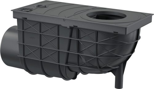 Alcadrain AGV3 Univerzális esővíz elvezető 300×155/110 mm, vízszintes, fekete