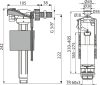 Alca SA2000 3/8" WC öblítő+töltőszelep, stoppos