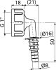 Alca P0049-ND Csonk komplett G1"/8–16