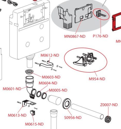 Alca M0603-ND alkatrész mandzsetta A112