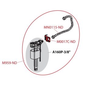 Alca M959-ND alkatrész feltöltő szelephez