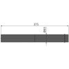 Alca M147 Csatlakozó elem a mozgássérült WC-hez( 45/37,5cm)