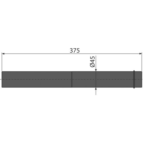 Alca M147 Csatlakozó elem a mozgássérült WC-hez( 45/37,5cm)