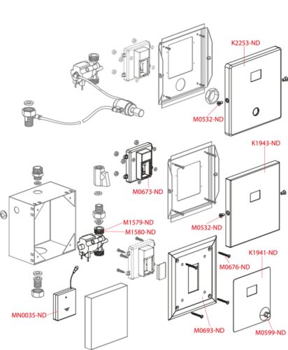 Alca ASP4-K Automata piszoár öblítő, fém, 12 V (hálózati)