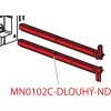 Alca MN0102C-DLOUH alkatrész öblítőlemez keret csavar (hosszú)