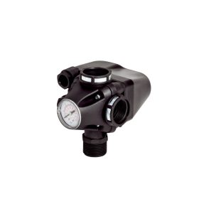   Italtecnica PM/5-3W kombinált nyomáskapcsoló 3 utas csatlakozással és beépített nyomásmérővel (230V) 5bar