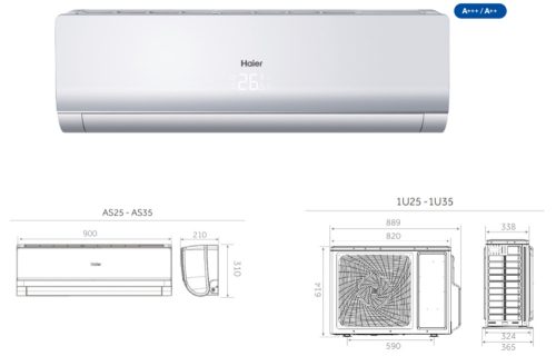 Haier Nebula Nordic 3,5 kW Klíma szett AS35S2SN1FA-NRC