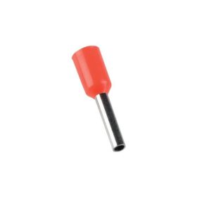 Szigetelt Érvéghüvely 1mm2 8mm Piros 59025