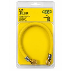   REFCO CL-12-Y Szervíztömlő 30cm 1/4" SAE-Y (Sárga) 9881273