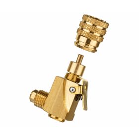   REFCO V-35012 Gyorscsatlakozó Schrader szelep (90°) (1/4"-1/4") 9884826