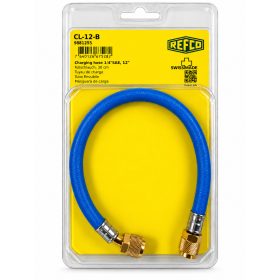   REFCO CL-12-B Szervíztömlő 30cm 1/4" SAE-B (Kék) 9881255