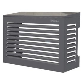   Kültéri takaró antracit méret 5° döntött tetővel TECNOSYSTEMI RAL7016 1100x850x600mm