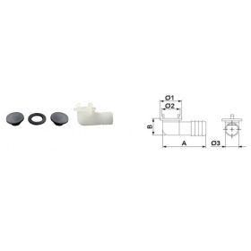  Kondenzvíz kifolyó szett Befolyó: 18 mm, Kivezetés: 16 mm