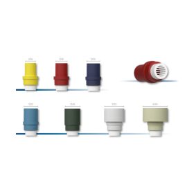 VECAMCO Cseppvízcső bogár elleni végzáró 20mm kék