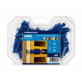   KOELNER UNIPLUG dübel 6x30mm+süllyesztett fejű csavar 4,5x40mm (60db/csom)