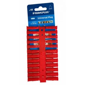 RAWL UNO Műanyag tipli univerzális 6x28 mm (48db/bliszter)