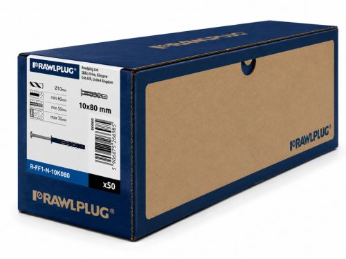 Peremes dübel + csavar (szett) RAWL 10x80 mm (50db/dob)