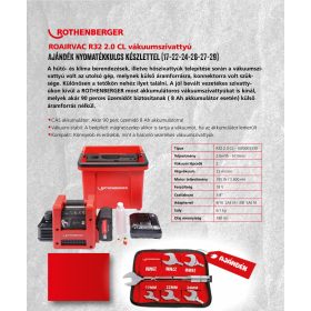 Rothenberger ROAIRVAC R32 2.0 CL vákuumszivattyú