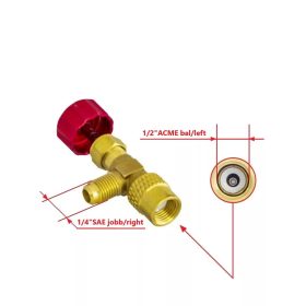   Csap R32 benyomós piros 1/2"ACME balos- 1/4" SAE jobbos [Professional]