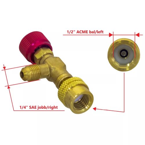 CSAP R32 BENYOMÓS 1/2"ACME BALOS- 1/4SAE JOBBOS