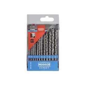   Hengeresszárú csigafúró köszörült készlet Modeco Expert HSSM2 13 db.-os (1,5-6,5)